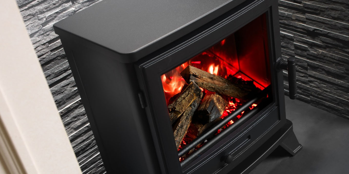 Bekijk het vlameffect van de elektrische haard